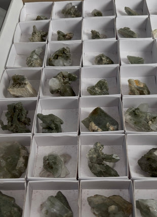 35 Pieces ! Green Chlorite Quartz Lot