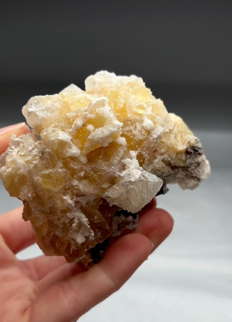 Rare Witherite with Fluorite from Illinois Collection # 444