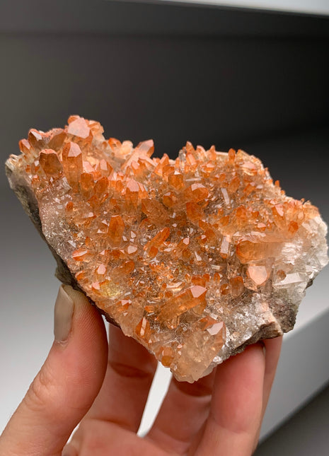 Gemmy Orange Quartz from Saxrönningen, Sweden 🇸🇪