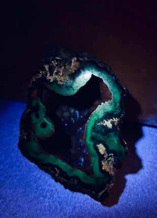 Red Fox Agate Geode from Argentina