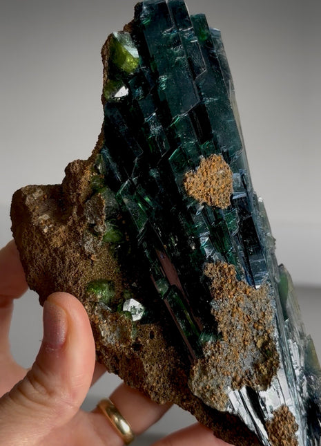 Amazing ! Green Vivianite with Ludlamite - From Brazil
