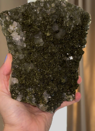 High Grade Forest Green Epidote with Quartz