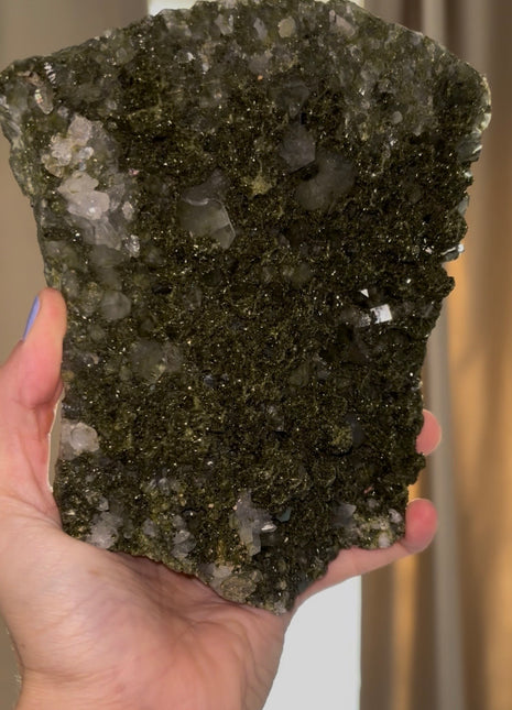 High Grade Forest Green Epidote with Quartz