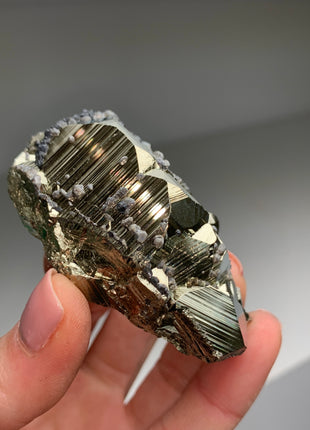 Very Lustrous Pyrite ! From Huanzala, Peru