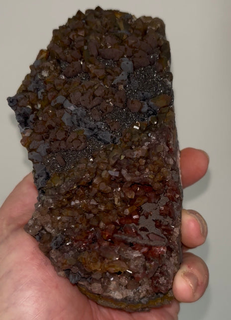 New ! Black Galaxy Hematite with Quartz