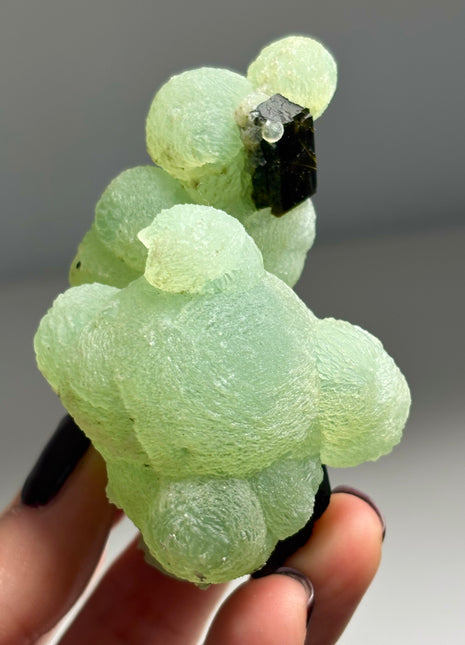 Green Prehnite with Epidote - From Mali