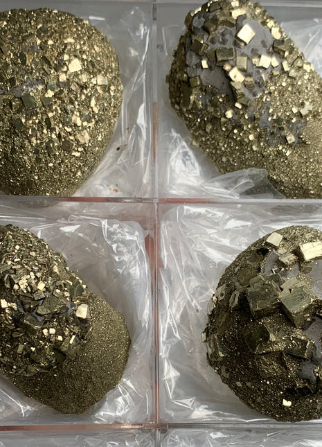 Natural Ball Shape Pyrite Specimens Lot -4 Pieces !