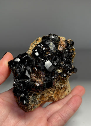 Amazing and Rare ! Black Melanite Garnet Specimen