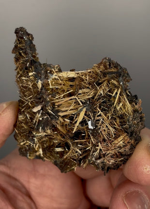 Wow !! Golden Rutile with Hematite