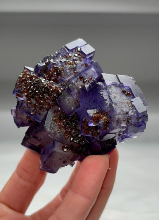 Fluorite with Sphalerite from Denton mine Collection # 417