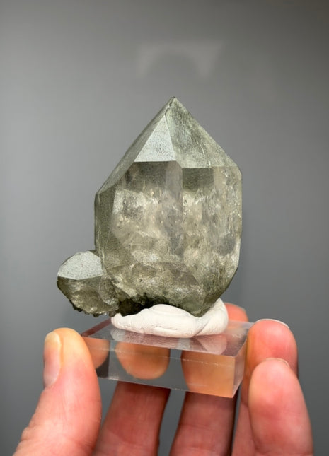 Green Chlorite Quartz - From Chamonix, French Alps