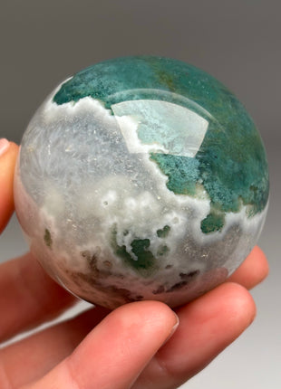 Green Moss Agate Sphere