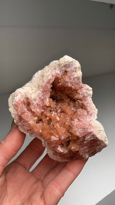 Incredible Color ! Pink Amethyst Geode- From Argentina