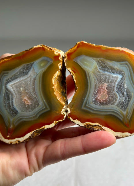 Sumatra Agate Pair*