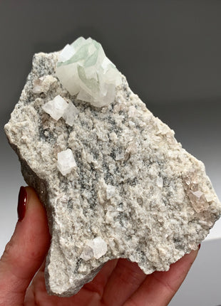 Adularia with Green Chlorite and Smoky Quartz - Collection # 086