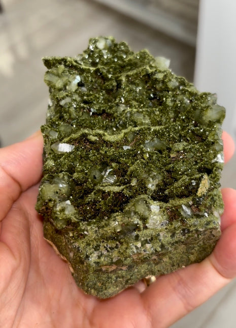 Very High Grade Forest Epidote with Quartz PM1253