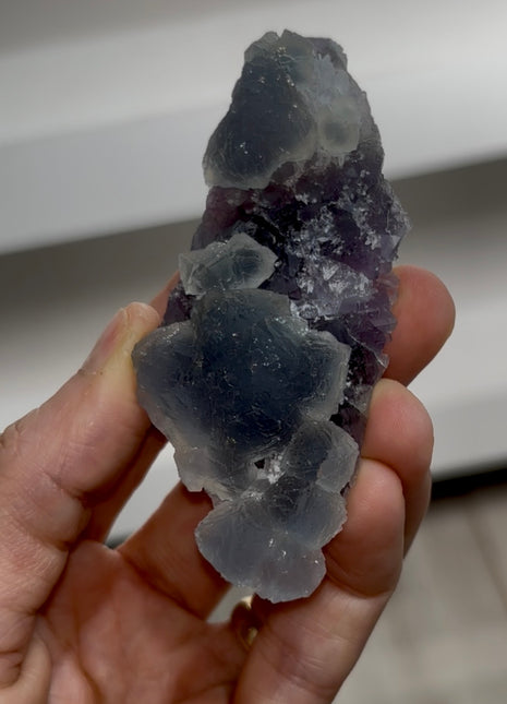 Blue Fluorite on Purple Fluorite PM0358