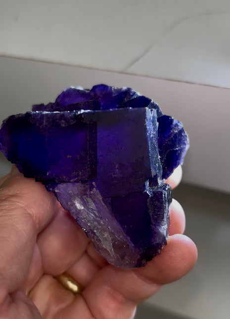 Blurple Fluorite from Muzquiz, Mexico