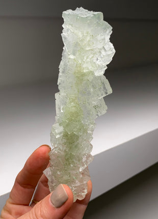 Stunning Green Halite Stalactite
 - From Lubin mine, Poland