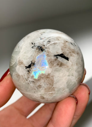 Rainbow Moonstone 55 mm Sphere 🌈