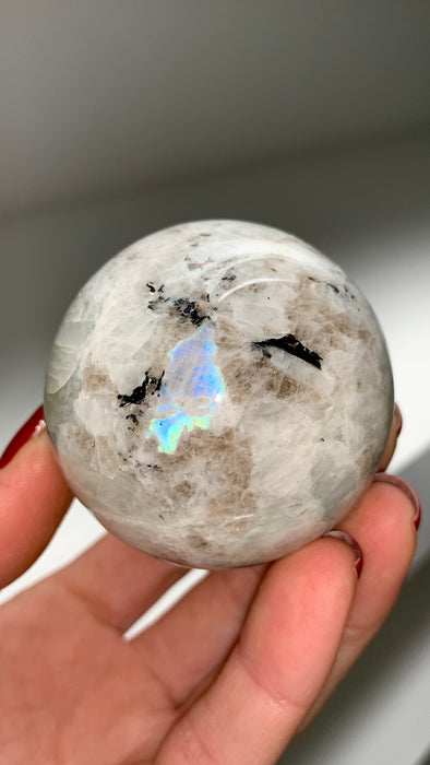 Rainbow Moonstone 55 mm Sphere 🌈