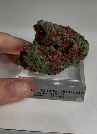 Pyrope Garnet with Chrome Diopside from Norway