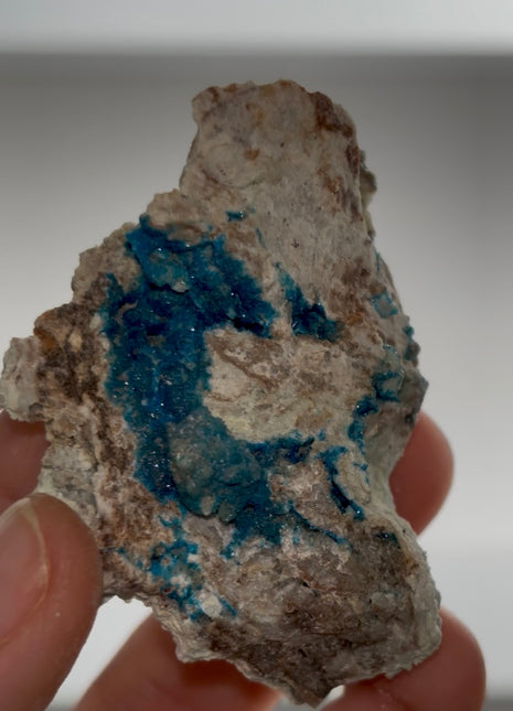New Arrival ! Blue Veszelyite Specimen PM0487