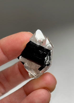 Black Tourmaline with Quartz