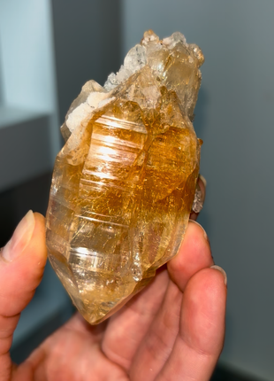 Himalayan DT Rutile Quartz on Quartz