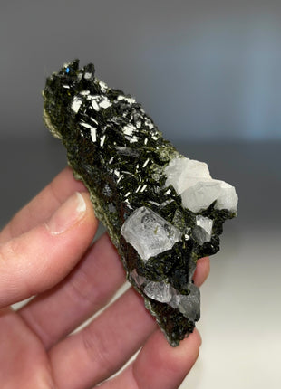 Extra Dark Forest Epidote with Quartz