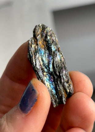 6 Pieces ! Rainbow Hematite Lot - 1992 find