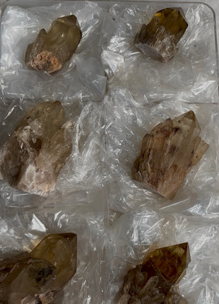 6 Pieces ! Kundalini Citrine Lot from Congo