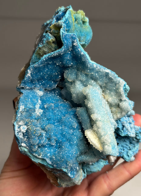 Blue Shattuckite with Quartz from Kaokoveld, Namibia