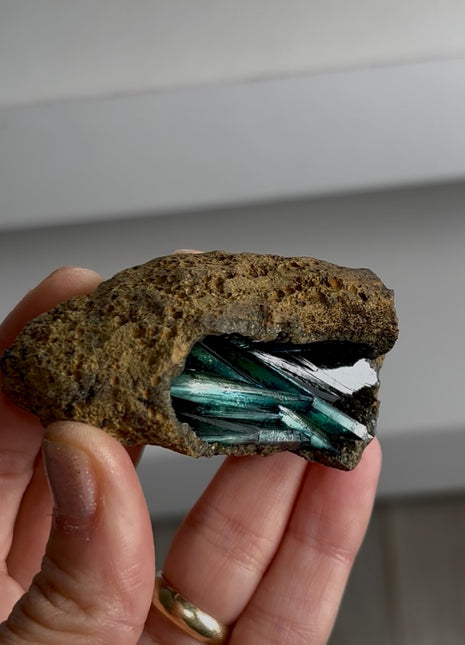 Green Vivianite Geode - From Brazil
