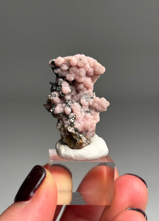 Pink Rhodocrosite with Neotocite - From Potosi mine