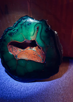 Red Fox Agate Geode from Argentina