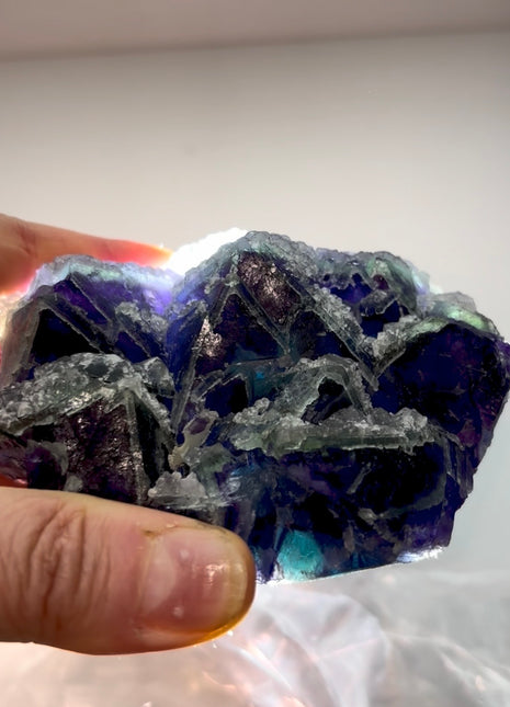 Octahedral Elestial Fluorite PM0282