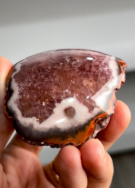 Wow ! Pink Amethyst with White Flowers