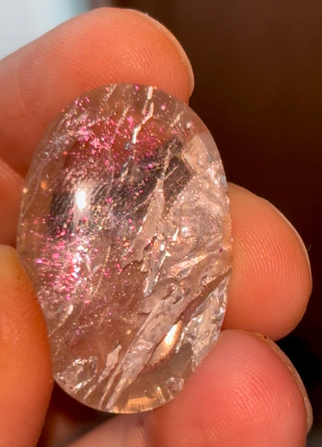 Firey Pink 💖 Gem Covellite in Quartz PM0863
