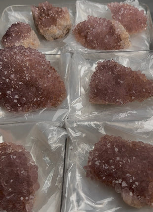 8 Pieces ! Elestial Pink Amethyst Lot From Alacam Mine