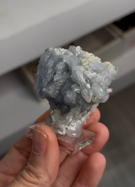 Tabular Blue Barite - From San Simon mine, Spain