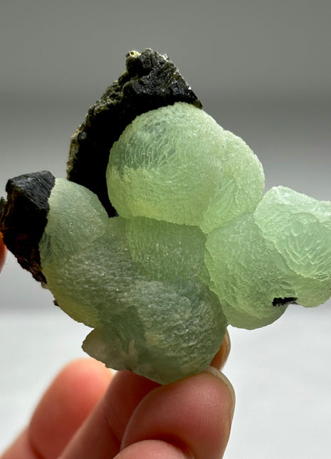 New ! Green Prehnite with Epidote - From Mali