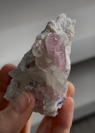 Pink Tourmaline with Smoky Quartz Collection # 839