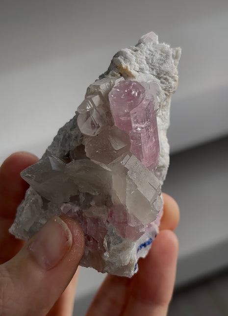 Pink Tourmaline with Smoky Quartz Collection # 839