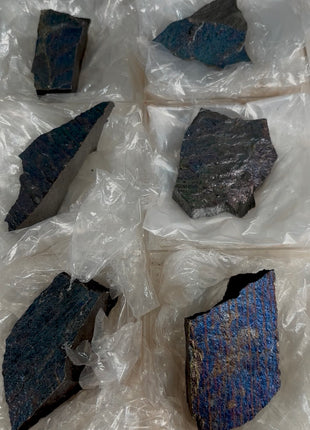 Rare ! Bornite Specimens Lot 🌈 - 6 Pieces