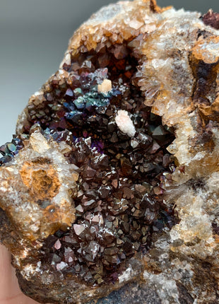 Quartz with Rainbow Goethite 🌈 From M. San Valentin, Spain