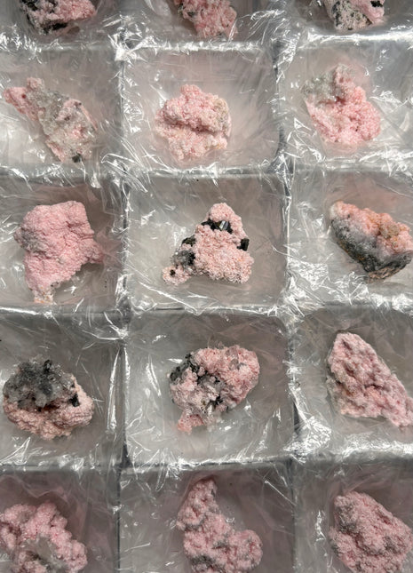 15 Pieces ! Pink Rhodocrosite with Quartz Lot