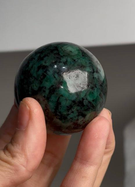 Rich Green Emerald Sphere