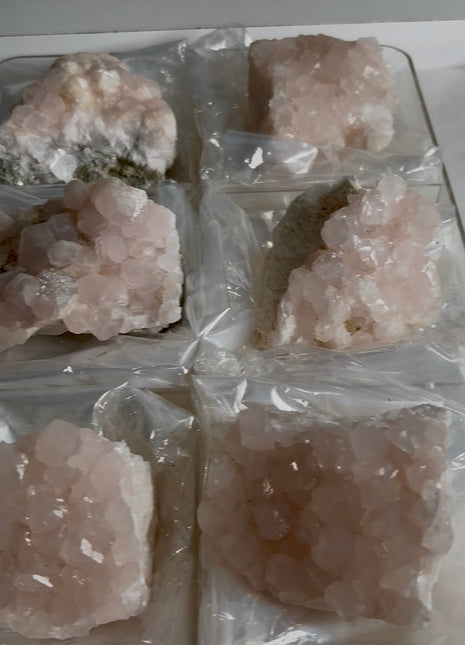 6 Pieces ! Pink Mangonocalcite Lot