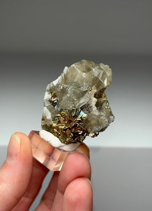 Sparkly Chalcopyrite with Calcite